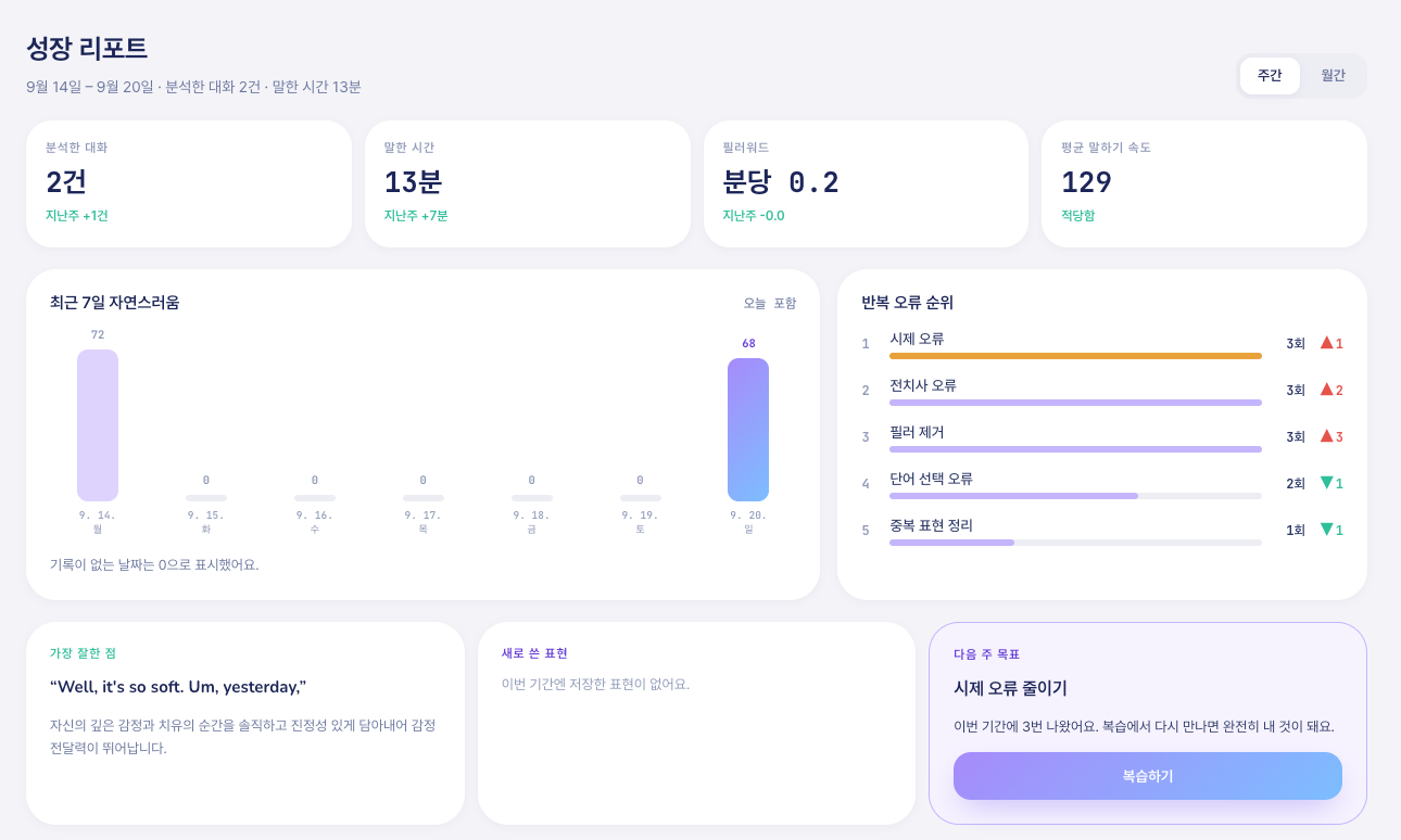 성장 리포트